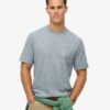 T-shirt en maille chinée surteint T-shirt en maille chinée surteint