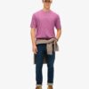 T-shirt en maille chinée surteint T-shirt en maille chinée surteint