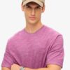 T-shirt en maille chinée surteint T-shirt en maille chinée surteint