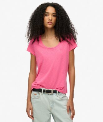 T-shirt à encolure dégagée