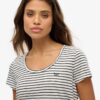T-shirt à encolure dégagée