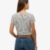 T-shirt à encolure dégagée