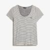 T-shirt à encolure dégagée
