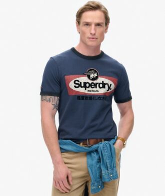 T-shirt graphique de travail à col ras-du-cou avec logo