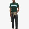 T-shirt à logo et rayures rétro