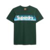 T-shirt à logo et rayures rétro