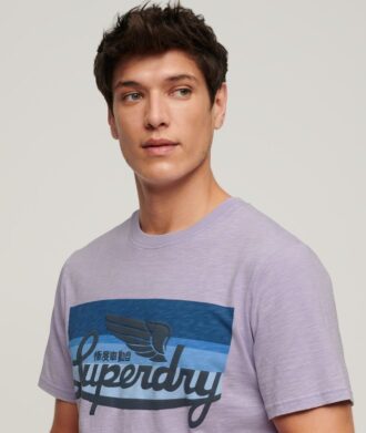 T-shirt à logo rayé Cali