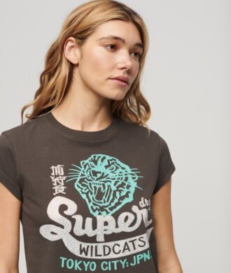 T-shirt à manches courtes et imprimé décoratif