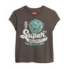 T-shirt à manches courtes et imprimé décoratif