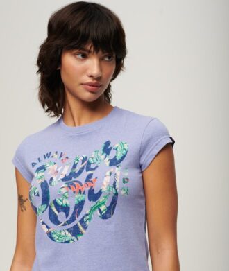 T-shirt à manches courtes et imprimé floral