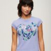 T-shirt à manches courtes et imprimé floral