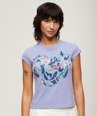 T-shirt à manches courtes et imprimé floral