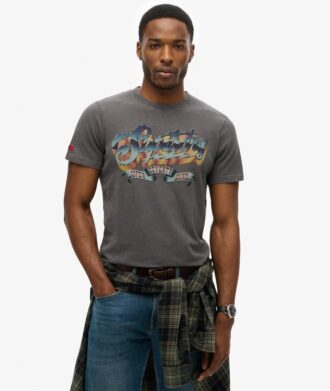 T-shirt à motif rock