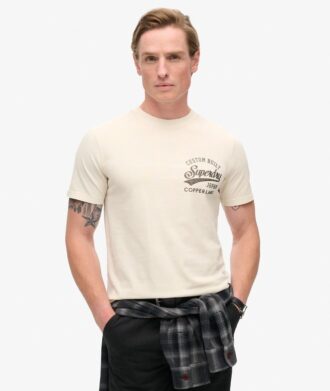 T-shirt à motif sur la poitrine Copper Label