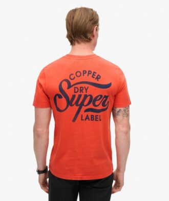 T-shirt à motif sur la poitrine Copper Label