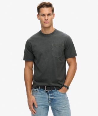 T-shirt à poche avec coutures contrastées
