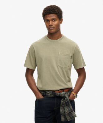 T-shirt à poche avec coutures contrastées