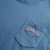 T-shirt à poche teint en pièce avec logo Essential