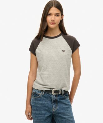 T-shirt raglan Essential Logo en Organic Cotton