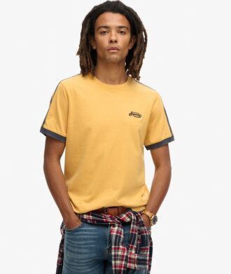 T-shirt rayé rétro avec logo Essential