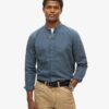 The Merchant Store – Chemise Henley indigo The Merchant Store – Chemise Henley indigo