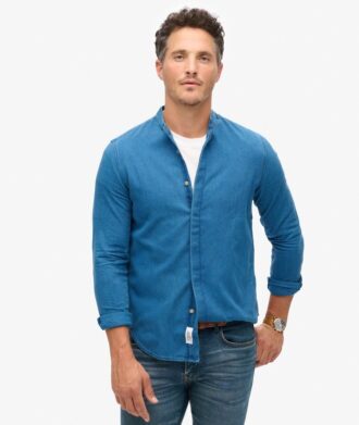 The Merchant Store – Chemise Henley Indigo The Merchant Store – Chemise Henley Indigo