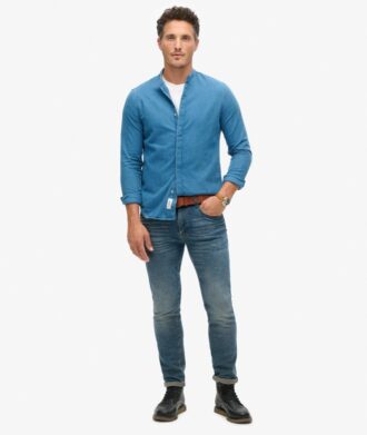 The Merchant Store – Chemise Henley Indigo