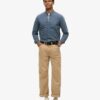 The Merchant Store – Chemise Henley indigo The Merchant Store – Chemise Henley indigo
