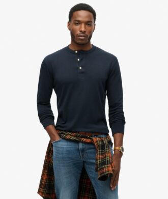 The Merchant Store – T-shirt Henley en jersey The Merchant Store – T-shirt Henley en jersey