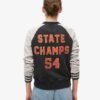 Veste aviateur en jersey avec imprimé « College Script » Veste aviateur en jersey avec imprimé « College Script »