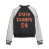 Veste aviateur en jersey avec imprimé « College Script » Veste aviateur en jersey avec imprimé « College Script »