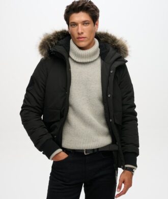 Veste bomber Puffer Everest à capuche