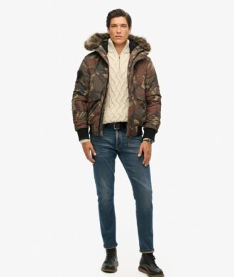 Veste bomber Puffer Everest à capuche