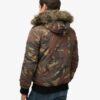Veste bomber Puffer Everest à capuche Veste bomber Puffer Everest à capuche