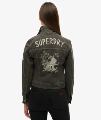 Veste courte de travail ornée