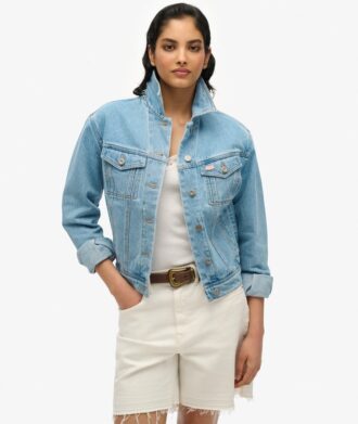 Veste en denim ornée