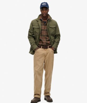 Veste légère brodée de style militaire M65