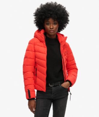 Veste matelassée à capuche en microfibre