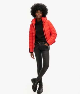 Veste matelassée à capuche en microfibre