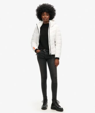 Veste matelassée à capuche en microfibre