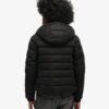 Veste matelassée à capuche en microfibre Veste matelassée à capuche en microfibre
