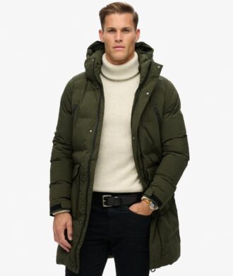 Veste matelassée longue à capuche Hooded