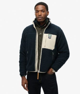 Veste polaire Borg rétro Vintage