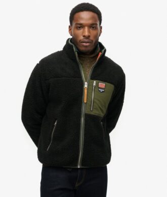 Veste polaire Borg rétro Vintage