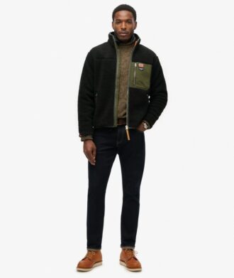 Veste polaire Borg rétro Vintage