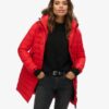 Veste Puffer mi-longue à capuche en fausse fourrure Veste Puffer mi-longue à capuche en fausse fourrure