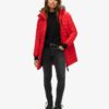 Veste Puffer mi-longue à capuche en fausse fourrure Veste Puffer mi-longue à capuche en fausse fourrure