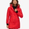 Veste Puffer mi-longue à capuche en fausse fourrure Veste Puffer mi-longue à capuche en fausse fourrure